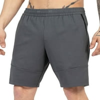 Muške kratke hlače u obliku kroja za jogu i teretanu s džepovima na dnu i bočnim stranama na unutarnjem šavu,