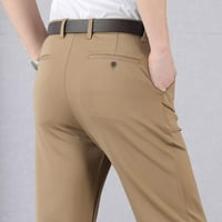 Muške hlače srednjih godina s džepovima od jedne riječi, Ležerne hlače, duge hlače visokog struka, Harem hlače