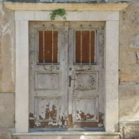 Ispis plakata na drvenim vratima Dubrovnika Georgea Johnsona