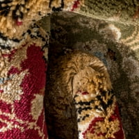 Dobro tkani vječni Meena Hani s istočno-perzijskim rešetkastim uzorkom u crvenoj boji 5'3 7'3 prostirka za prostor