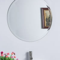 C. okruglo ogledalo bez okvira