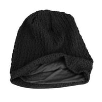 Ženska topla kapa s hrpom od about-a, Jednobojni pulover, Crne bejzbolske kape