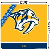 Zidni poster s logotipom Nashville Predators, 14.725 22.375