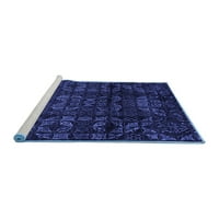 Tvrtka Alibudes strojno pere kvadratne apstraktne plave moderne unutarnje prostirke, kvadratne 7 stopa