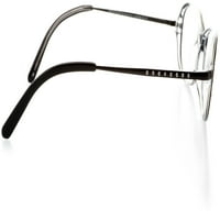 Ženske optičke naočale - ovalni oblik, plastični puni okvir, crni kristal