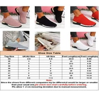 Ženske cipele za hodanje u A-listi, tenisice na klizanje, prozračne tenisice za trčanje, ružičaste veličine 7