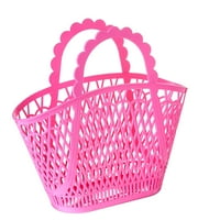 Način proslave pakiranog zabave 'Bunny Business' Pink Basket Tote, 16 x10.5
