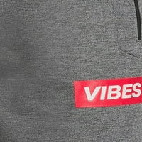 Prime Threads muški i veliki muški voštani patentni zatvarači vibracije jogger trenirke, veličine S-5xl