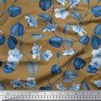 Soimoi Rayon tkanina Listovi i cvjetni otisci umjetničke tkanine po dvorištu široko