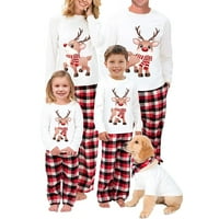 Božićni obiteljski pidžama Set, svečani obiteljski Set odgovarajućih pidžama, slatka odjeća za spavanje losa,