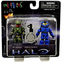 Halo minimalira seriju Sgt. Johnson & Spartan CQB [Blue] Minifigure 2-Pack