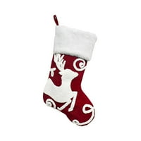 Božićne čarape Poklon vrećica viseće čarape paket slatkiša ukras za kamin dekor božićno drvce Pribor za zabave