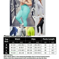 Ženske dame fitness visokog struka za kontrolu trbuha joge kompresije gamaše fitnes sportske hlače aktivno nošenje