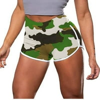 Labakihah joga hlače ženske vježbe kratke hlače Scrnch plijen u teretani joga hlače struka Sportske gamaše Army