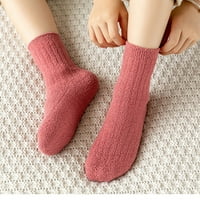 Mališani za dječake i djevojčice prozračne jednobojne prugaste čarape s neklizajućim čarapama