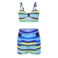 Kupaći kostim ženama retro boho flounce falbala bikini visoki struk set chic chic kupaći kostimi za žene za žene