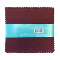 Waverly 5 5 Čvrsta merlot boja pamučna kvadratna paket tkanina za šivanje