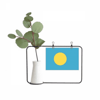 Nacionalna zastava Palaua, simbol zemlje Oceanije, metalni okvir za slike, ukras Vaze od keramike