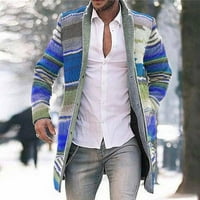 Muška zimska jakna s kapuljačom, kardigan srednje duljine, klasična vjetrovka s printom, majica s dugim rukavima,