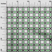 Oneoone pamučno svilena zelena tkanina geometrijska haljina materijal tkanina tkanina tkanina tkanina po dvorištu