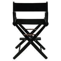 Sklopiva stolica od tvrdog drveta, u crnoj boji