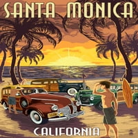 Santa Monica, Kalifornija, Woodies i Sunset