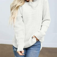 Ženski pleteni casual preveliki pulover s dugim rukavima džemper džemperi Gornji dijelovi divovski džemperi za