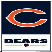 Chicago Bears - zidni plakat s logotipom, 22.375 34