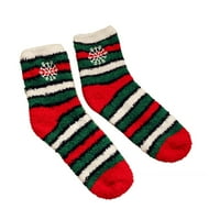 Čarape božićne krznene čarape za žene Pokloni za djevojčice Slatke zabavne ugodne zimske tople papuče božićne