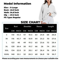 Yubatuo ženska ležerna modna modna dugačka boja Čvrsta boja Zip Twimshirt Top Tweambirt za žene Khaki S