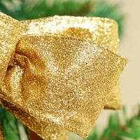 Božićni lukovi praznični božićni vijenci Bows Xmas božićno drvce Topper Bows za ukras za božićnu zabavu