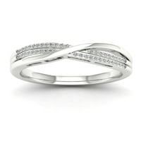 1 10CT TDW dijamantski modni prsten sterling srebro