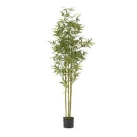 SOPERTON 6 '2' Umjetna biljka od bambusa od bambusa, zelena