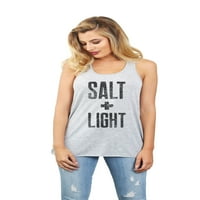 Ženska majica bez rukava s nitima od soli i svjetla, pripijena sportska majica bez rukava u sivoj boji od MTN-a