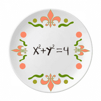 Matematička kowledge jednadžba kružnog cvjetna keramika tanjura tanjur za večeru jelo