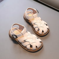 Sandale za djevojčice, ravne sandale sa zatvorenim prstima s t-remenom, ljetne sandale, japanke za malu djecu