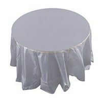 Plastični Vodootporni stolnjak za veliku svadbenu zabavu, jednokratni okrugli stolnjak za stol