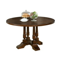 Okrugli stol za blagovanje u stilu Griselde Planck, smeđa trešnja