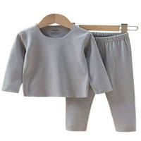 Donje rublje / gaće za dječake bešavni set termo donjeg rublja pidžama setovi s elastičnim strukom kućni osnovni