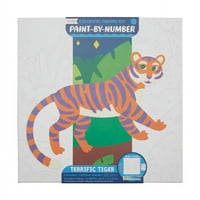 Komplet za bojanje platna po brojevima: nevjerojatan set za slikanje tigra