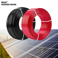 Uparite crnu crvenu solarnu ploču za produženje žice PV konektor AWG 5 10 20M