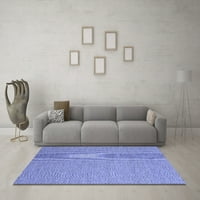 Moderni pravokutni tepisi u apstraktnoj plavoj boji za unutarnje prostore, 5' 8'