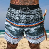 Muške kratke hlače za plivanje na rasprodaji, modne ljetne kratke hlače s printom u boji, udobne kratke hlače