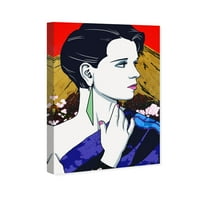Punway Avenue Fashion i Glam Wall Art Canvas ispisuje portrete 'Osamdesetih u Tokiju' - bijela, plava