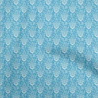 Oneoone svile tabby plava tkanina za šivanje materijala za ispis tkanine tkanina po dvorištu široko