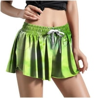 Biciklističke kratke hlače za žene visokog struka, kratke hlače za trčanje za jogu visokog struka, elegantne zelene