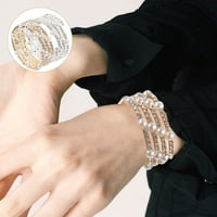 Narukvice-Narukvice Ženski ručni nakit za djevojčice narukvica za zapešće od rhinestona spiralne narukvice