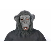 Crna maska za odrasle čimpanze dodatak za Noć vještica