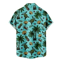Havajske košulje za muškarce, Ležerne ljetne majice kratkih rukava s tropskim printom na kopčanje, modni Kardigani