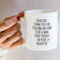 Smiješna šalica-Hvala što ste me naučili da budem muškarac, Ja sam vaša kći, keramičke šalice za kavu u Mumbaiju